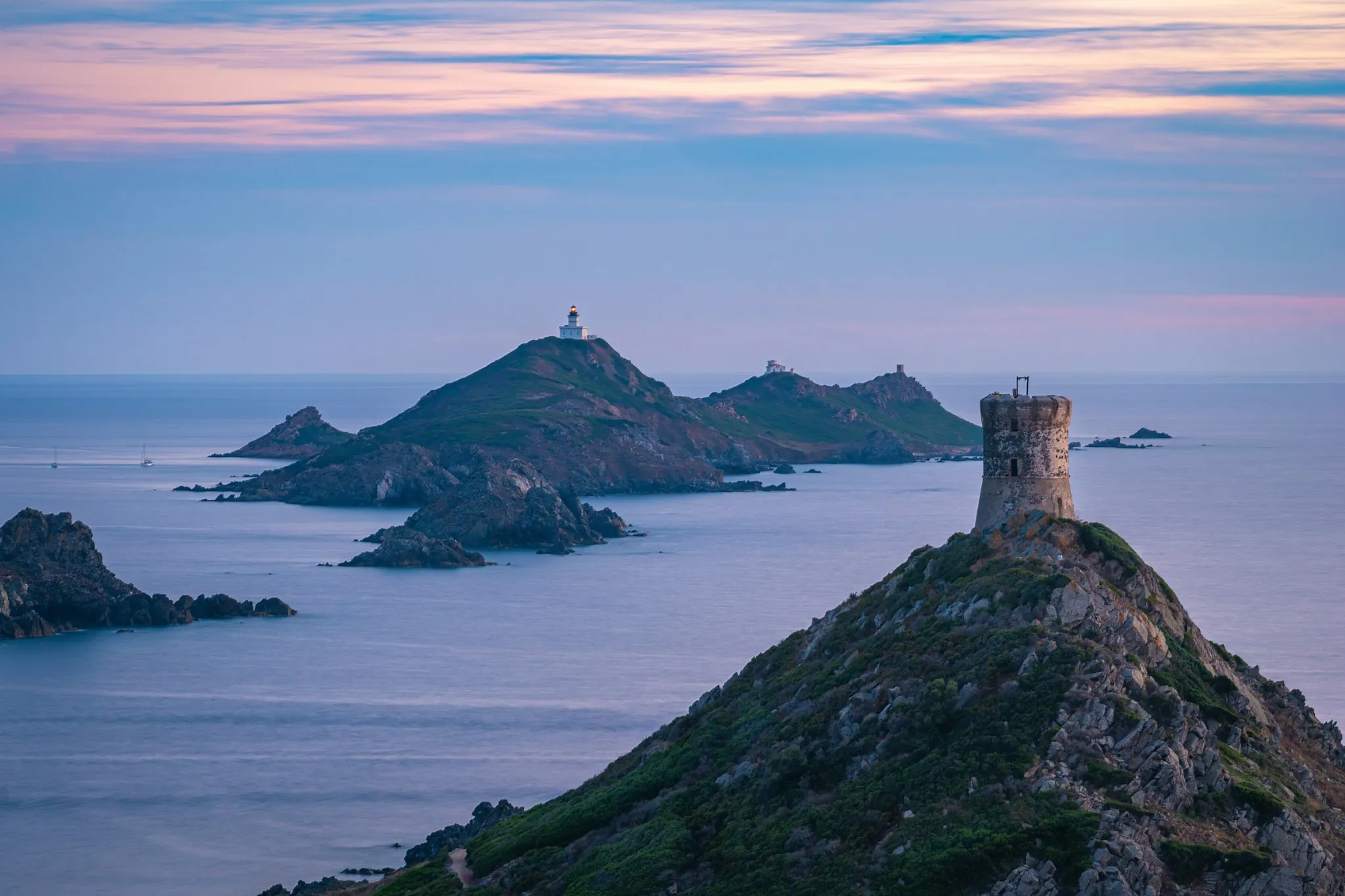 veduta dalle coste di ajaccio